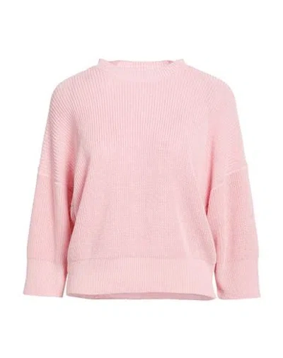 Peserico Woman Sweater Pink Size 6 Linen, Cotton