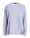 Peserico Woman Sweater Purple Size 6 Linen, Cotton In Purple