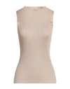 Peserico Woman Sweater Sand Size 14 Viscose, Polyester In Beige