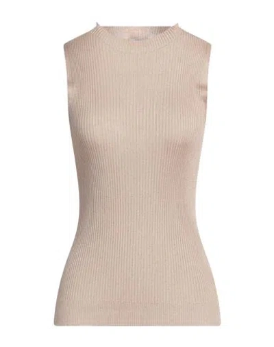 Peserico Woman Sweater Sand Size 14 Viscose, Polyester In Beige
