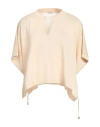 Peserico Linen Knit Sweater In Beige