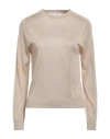 Peserico Woman Sweater Sand Size 4 Viscose, Polyester In Beige