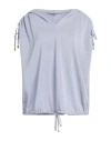 Peserico Woman Sweater Sky Blue Size 10 Linen, Cotton