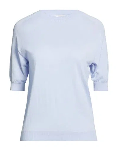 Peserico Woman Sweater Sky Blue Size 14 Merino Wool