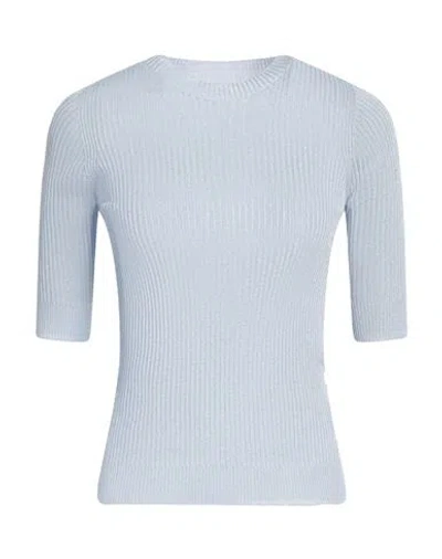 Peserico Woman Sweater Sky Blue Size 6 Viscose, Polyester