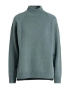 Peserico Woman Sweater Slate Blue Size 12 Virgin Wool, Silk, Cashmere In Blue