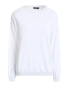 Peserico Woman Sweater White Size 10 Cotton, Viscose, Metallic Fiber, Polyester In White