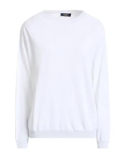Peserico Woman Sweater White Size 10 Cotton, Viscose, Metallic Fiber, Polyester