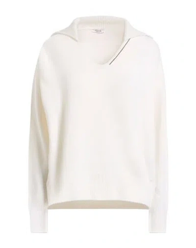 Peserico Woman Sweater White Size 12 Virgin Wool, Silk, Cashmere