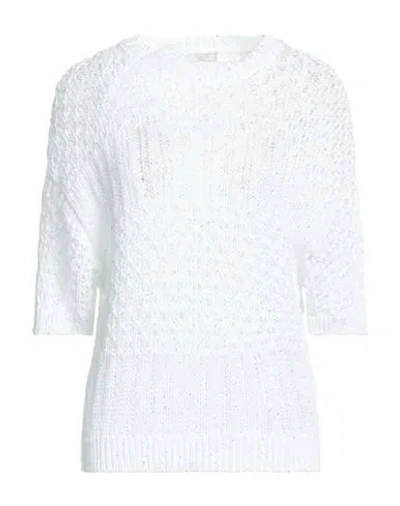 Peserico Woman Sweater White Size 14 Cotton, Polyester