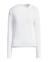 Peserico Woman Sweater White Size 6 Cotton, Polyester In White