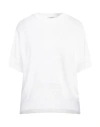 Peserico Woman Sweater White Size 6 Linen, Cotton In White