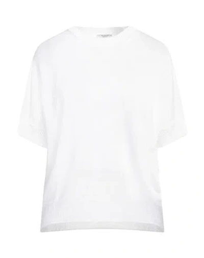 Peserico Woman Sweater White Size 6 Linen, Cotton