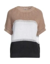Peserico Woman Sweater White Size 6 Metallic Fiber, Cotton In White