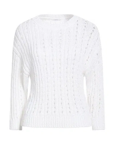 Peserico Woman Sweater White Size 6 Viscose, Polyester In Multi