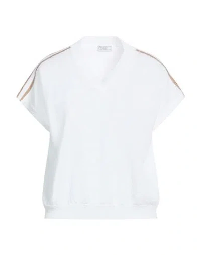 Peserico Woman Sweater White Size 8 Linen, Cotton