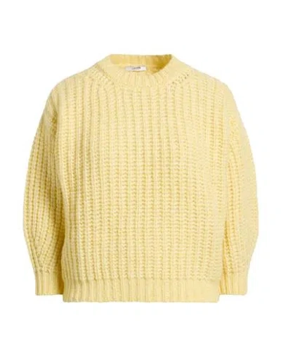 Peserico Woman Sweater Yellow Size 10 Alpaca Wool, Virgin Wool, Polyamide