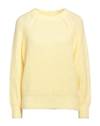 Peserico Woman Sweater Yellow Size 6 Baby Alpaca Wool, Polyamide, Virgin Wool In Yellow