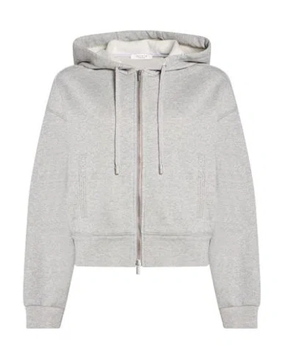 Peserico Woman Sweatshirt Grey Size 6 Cotton, Polyester, Polyamide In Gray
