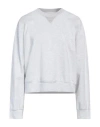 Peserico Woman Sweatshirt Light Grey Size 12 Cotton, Metallic Fiber, Elastane In Grey