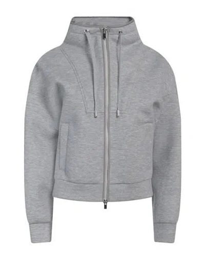 Peserico Easy Woman Sweatshirt Light Grey Size 10 Cotton, Polyamide