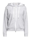 Peserico Woman Sweatshirt Light Grey Size 14 Cotton, Polyamide In Grey