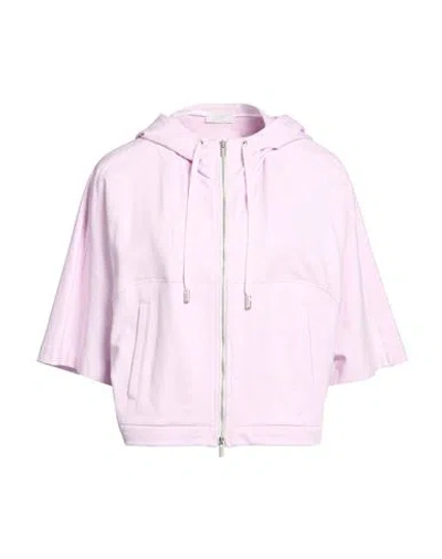 Peserico Woman Sweatshirt Lilac Size 6 Cotton, Elastane In Purple