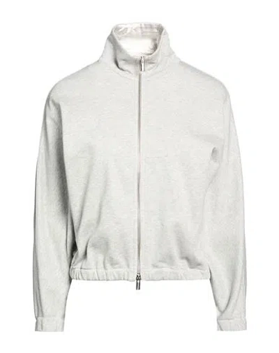 Peserico Woman Sweatshirt Silver Size 12 Cotton, Polyamide, Polyester In White