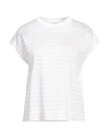 Peserico Woman T-shirt Beige Size 6 Cotton, Linen