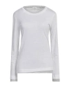 Peserico Easy Woman T-shirt Off White Size 6 Lyocell, Linen, Viscose In Off White