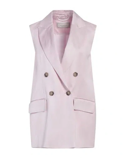 Peserico Woman Blazer Light Pink Size 6 Viscose, Linen, Cotton