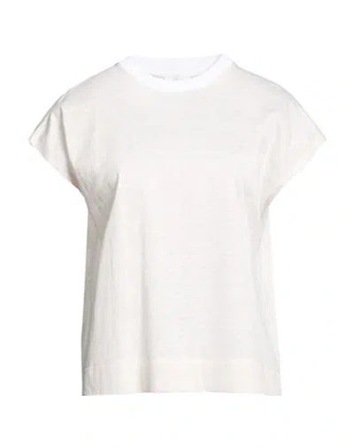 Peserico Woman Top Beige Size 10 Linen, Cotton In White