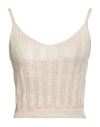 Peserico Woman Top Beige Size 6 Cotton, Polyester In Beige