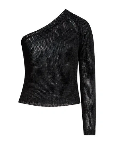 Peserico Woman Top Black Size 8 Viscose