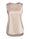 Peserico Woman Top Blush Size 14 Silk, Elastane In Pink