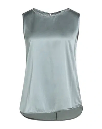 PESERICO PESERICO WOMAN TOP DEEP TEAL SIZE 14 SILK, ELASTANE