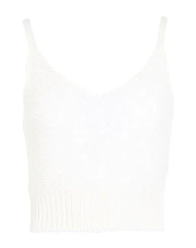 Peserico Woman Top Ivory Size 10 Cotton In White