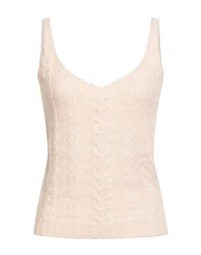 Peserico Woman Top Ivory Size 6 Cotton, Alpaca Wool, Polyamide, Wool, Elastane In Pink