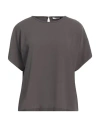 Peserico Woman Top Khaki Size 6 Polyester In Beige