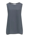 Peserico Woman Top Lead Size 12 Silk, Cotton