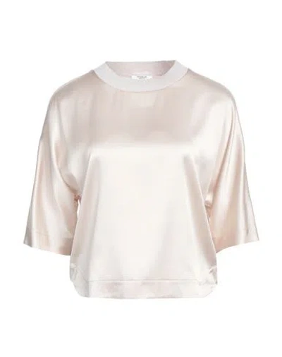 Peserico Woman Top Light Grey Size 0 Silk, Elastane, Viscose, Metallic Fiber, Cashmere In Neutral