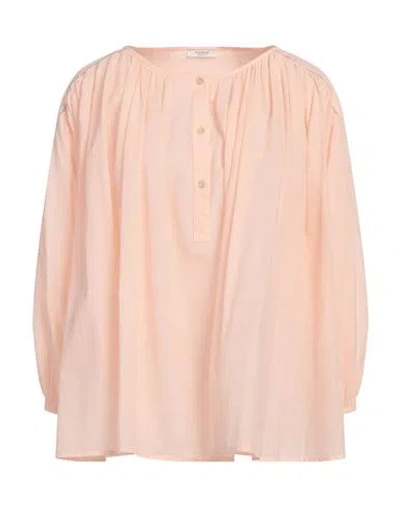 Peserico Woman Top Light Pink Size 6 Cotton