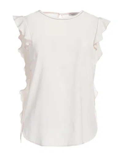 Peserico Woman Top Light Pink Size 6 Silk, Elastane