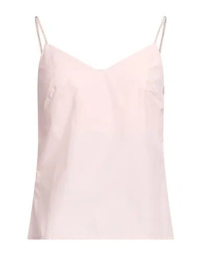 Peserico Woman Top Light Pink Size 8 Cotton, Polyester