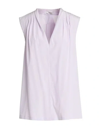 Peserico Woman Top Lilac Size 10 Silk, Elastane In Purple