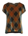 Peserico Woman Top Ocher Size 6 Viscose In Yellow