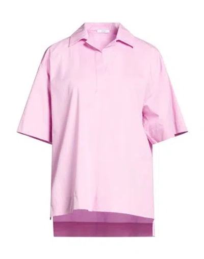 Peserico Woman Top Pink Size 12 Cotton, Elastane