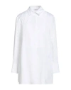Peserico Woman Top White Size 12 Cotton, Polyamide, Elastane