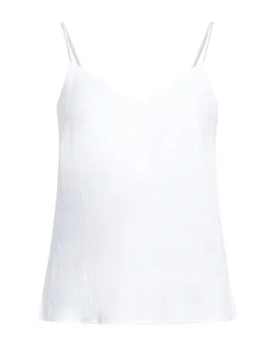 Peserico Woman Top White Size 4 Linen