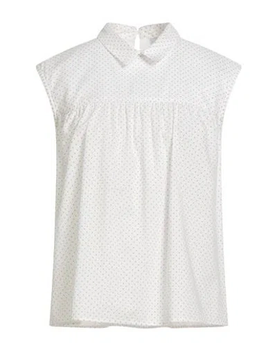 Peserico Woman Top White Size 6 Cotton